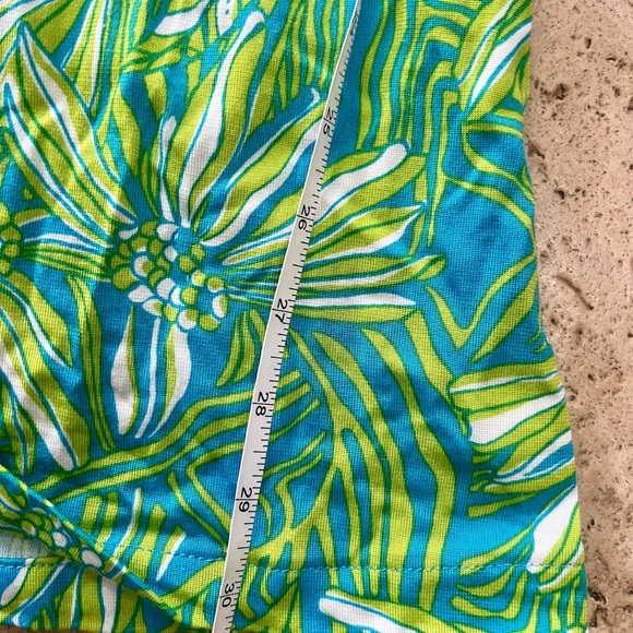 Lilly Pulitzer Floral Cotton Bell Sleeve Dress Blue/Green Small - Picture 6 of 6